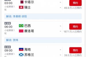 传统豪门首登场！贺炜明晨解说巴西vs摩洛哥，本场预约已超180万配图