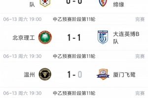 中乙综述:泰山B队5轮不胜跌至第4,厦门飞鹭三连胜终结无缘登顶配图